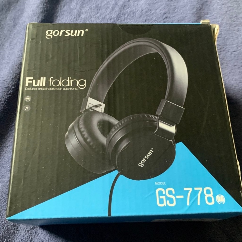 Gorsun full folding deluxe breathable ear cushion headphone
